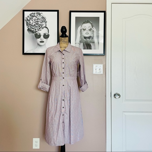 MODCLOTH button down shirt dress - Picture 2 of 9